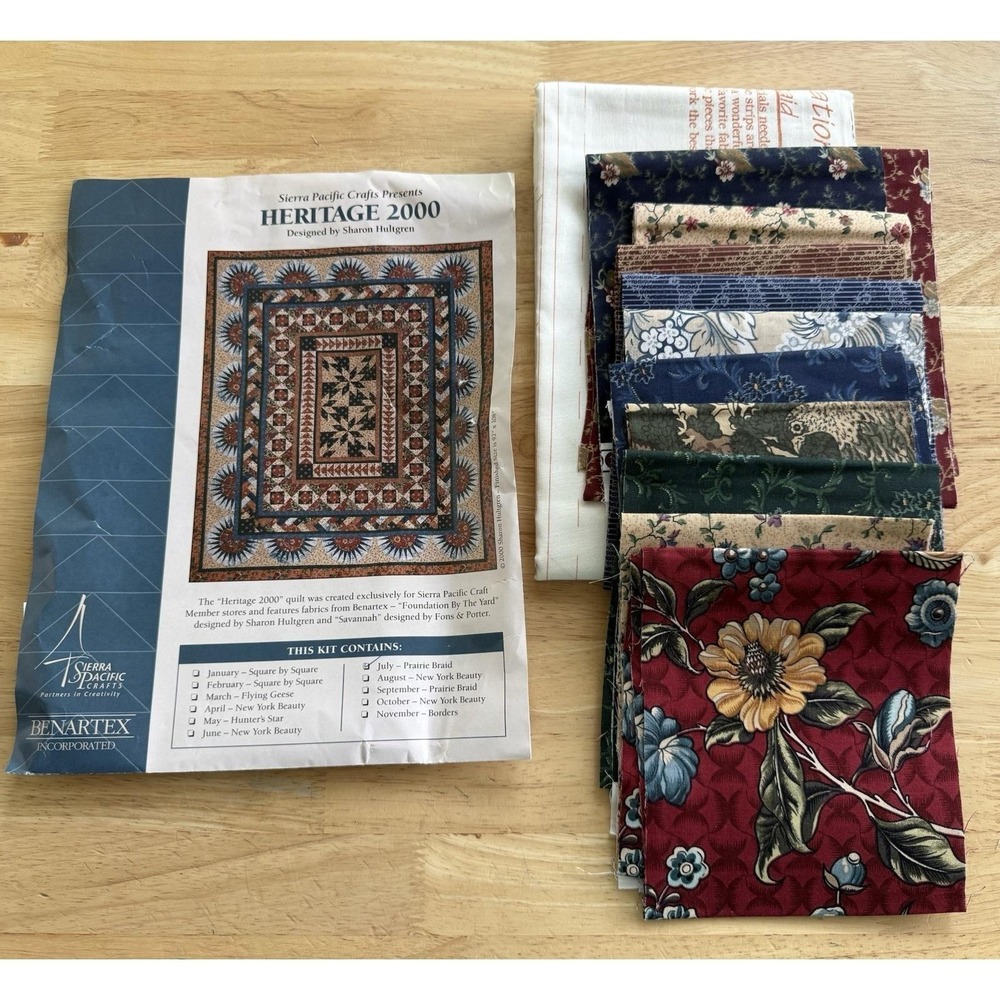 HERITAGE 2000 July PRAIRIE BRAID- Quilt Kit -‎ SHARON HULTGREN Sierra Pacific